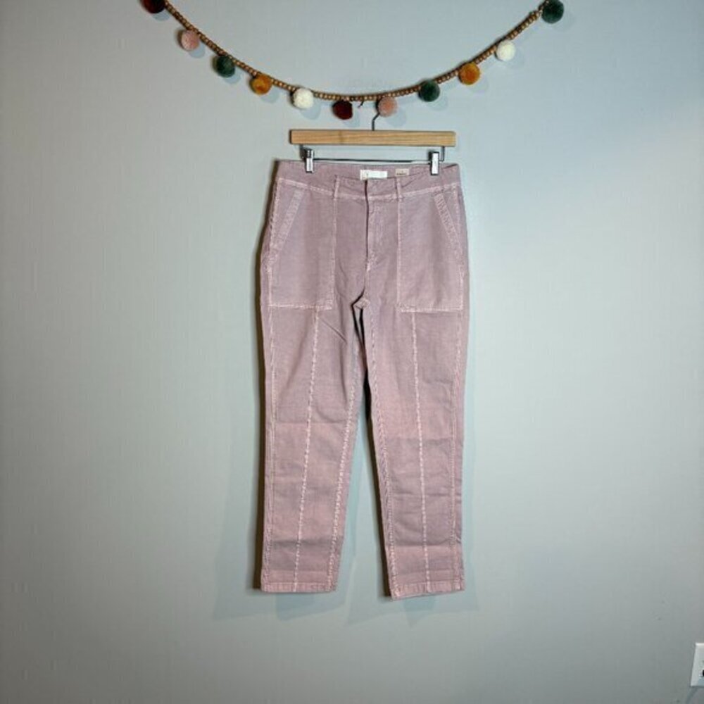 Anthropologie lavender the Wanderer chino pants